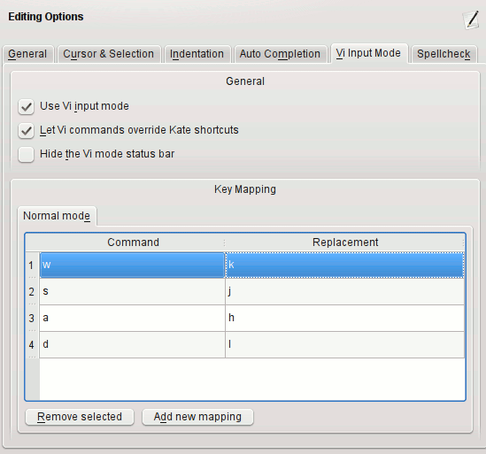 It is now possible to map keypresses in normal mode